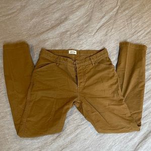 Taylor Stitch 34x33 Camp Pant in Khaki Moleskin